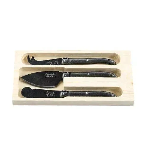Premium Line kaasmessenset Black Stonewash (set van 3)