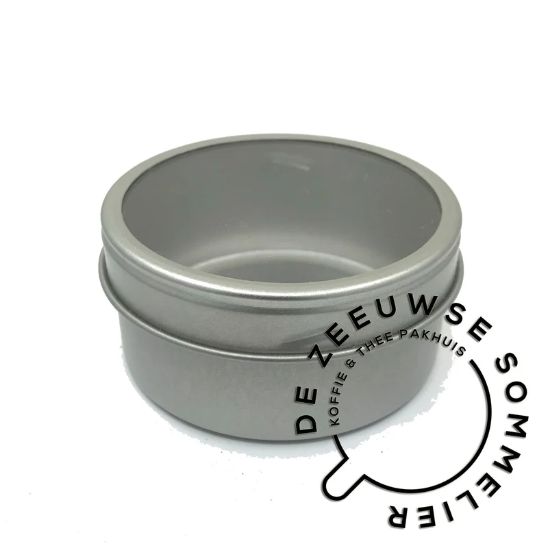 Klein rond theeblikje met magneet