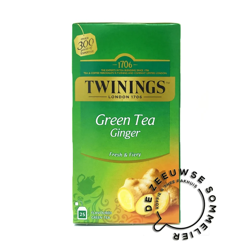 Green Tea Ginger - 25 theezakjes