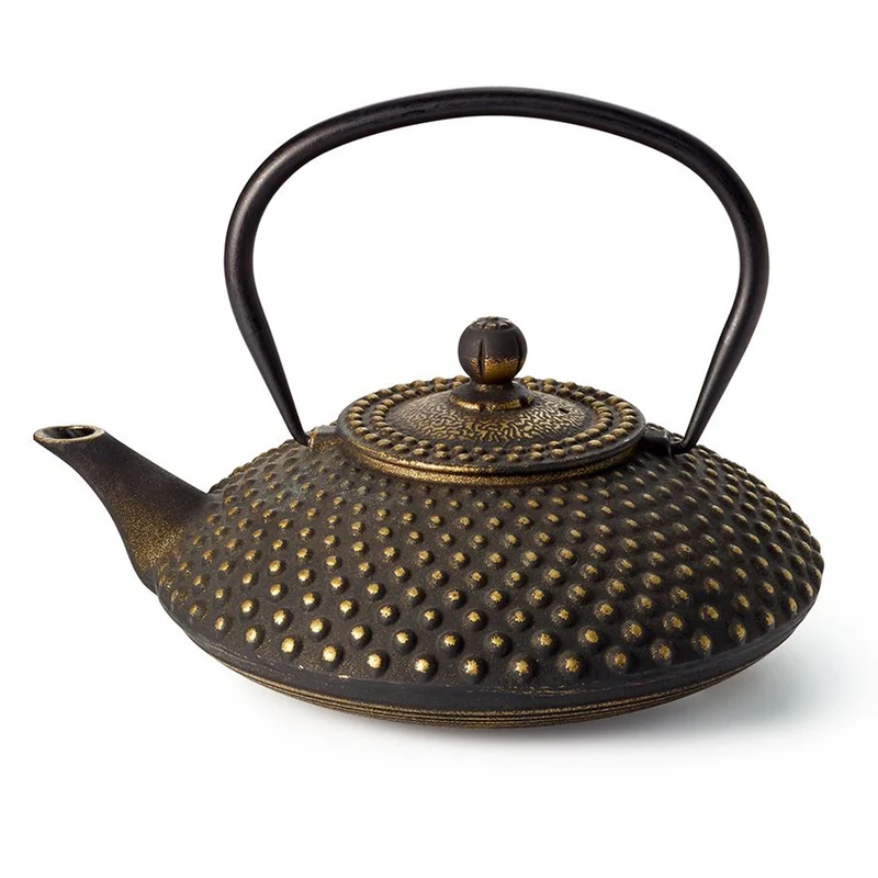 Theepot Asia Zwart & Goud