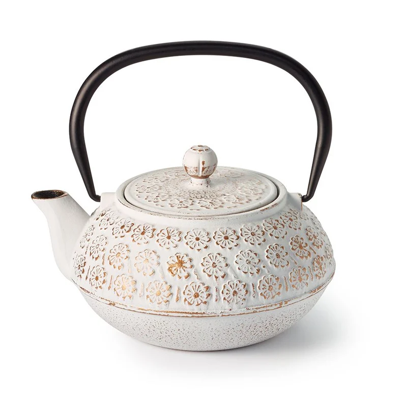 Theepot Asia Goud & Wit