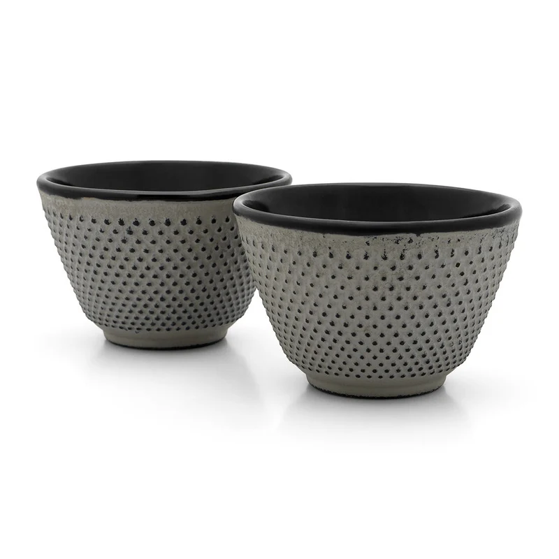 Theekopjes Jang, set van 2, betongrijs