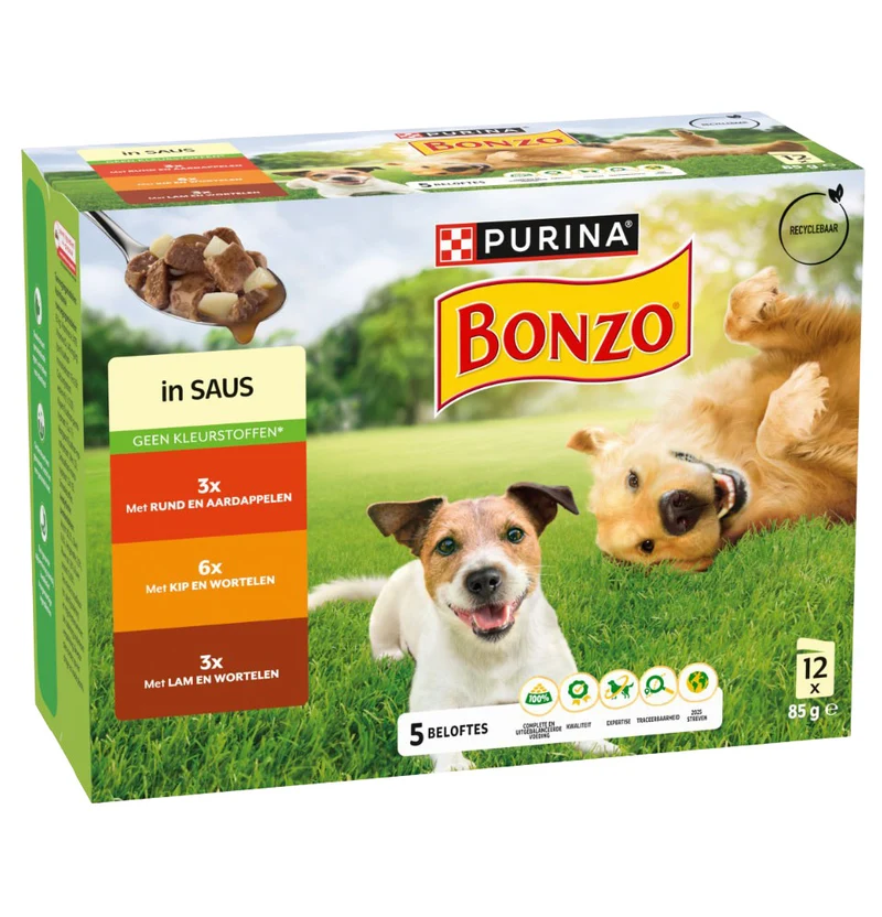 BONZO MULTIPACK RUND-KIP-LAM 4x1 KG.