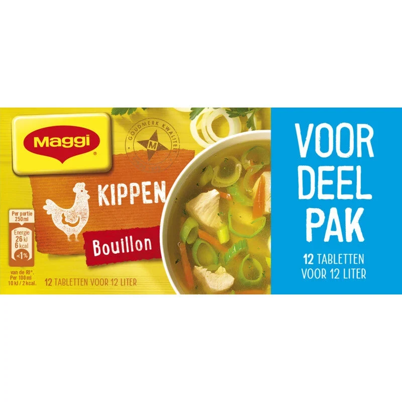 MAGGI BOUILLONBLOKJES KIP 12 ST. 123 GR.