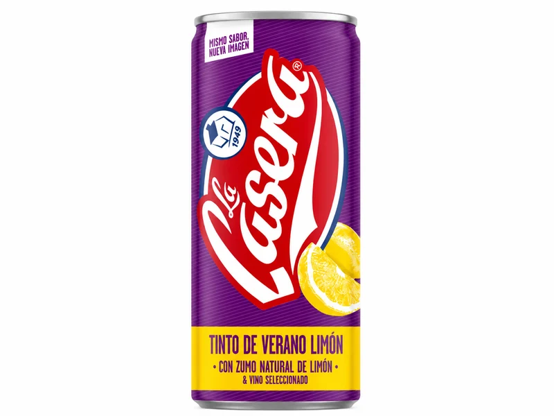 LA CASERA TINTO VERANO LIMÓN LATA 33 CL.