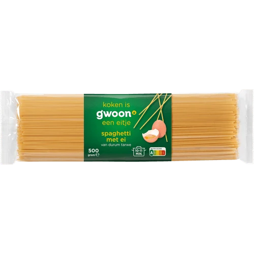 G'WOON SPAGHETTI MET EI 500 GR.