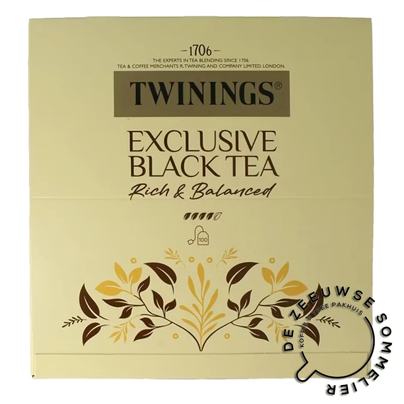 Exclusive Black Tea - 100 zakjes met envelop
