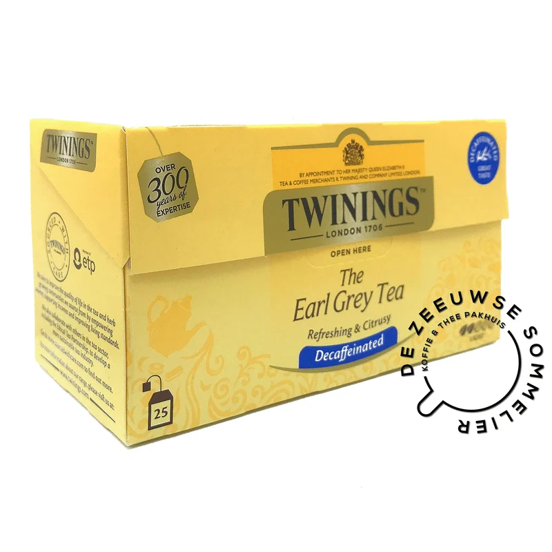 Earl Grey thee zonder cafeïne - 25 theezakjes