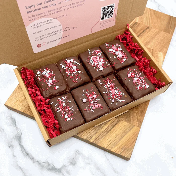 Valentijnsbrownies