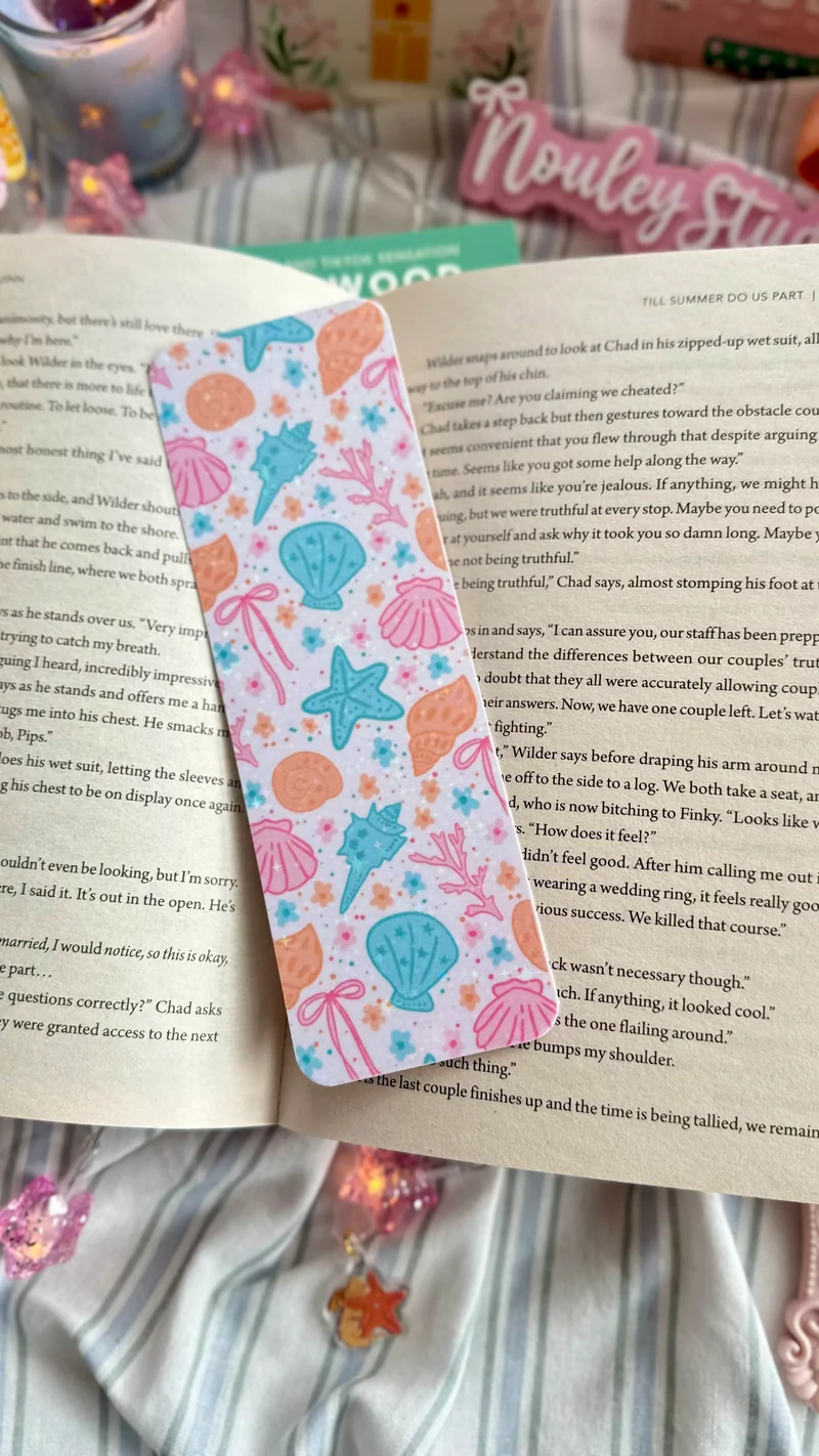 Bookmark paper | Cute seashells