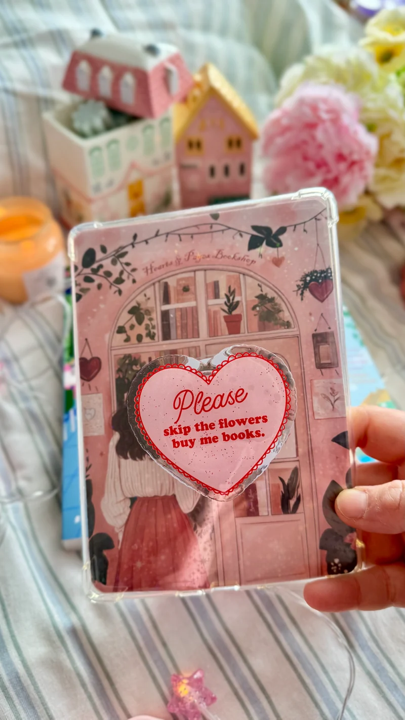 Bookish Grips | Please skip flowers