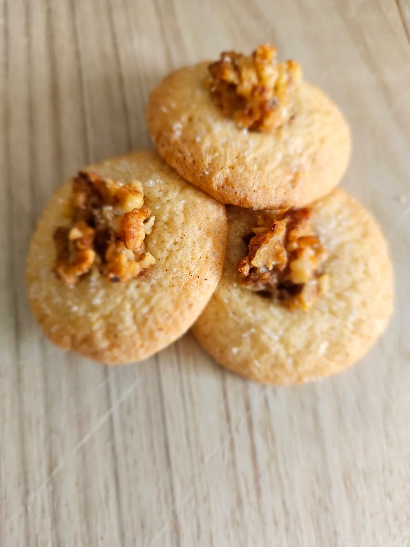Baklava Thumbprint Cookies (Pack of 3) - with Honey, Cinnamon and Walnuts
