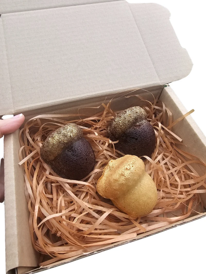 Adorable Shaped Cakelets - 12 Mini Paw Print or Acorn Shaped Cakes in Various Flavours