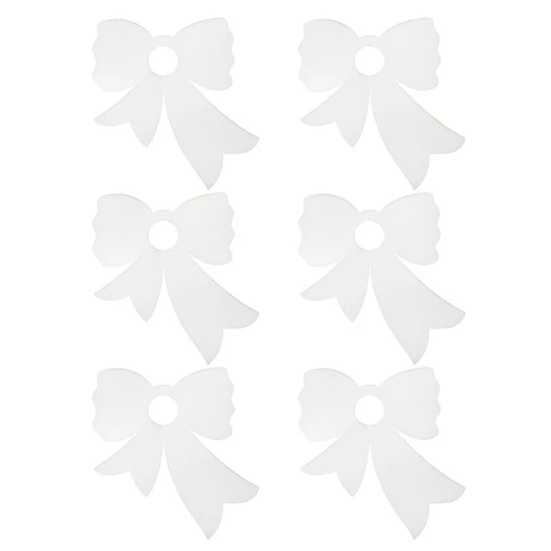 Naamkaarthouders Bows Off White (set van 6)