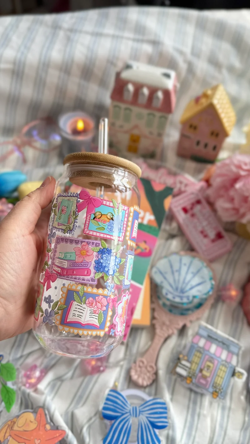 Drinkglas met rietje | Hawaii books