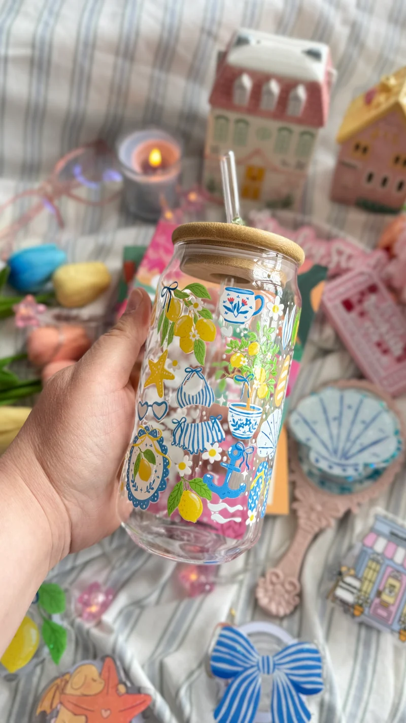 Drinkglas met rietje | Dolce vita
