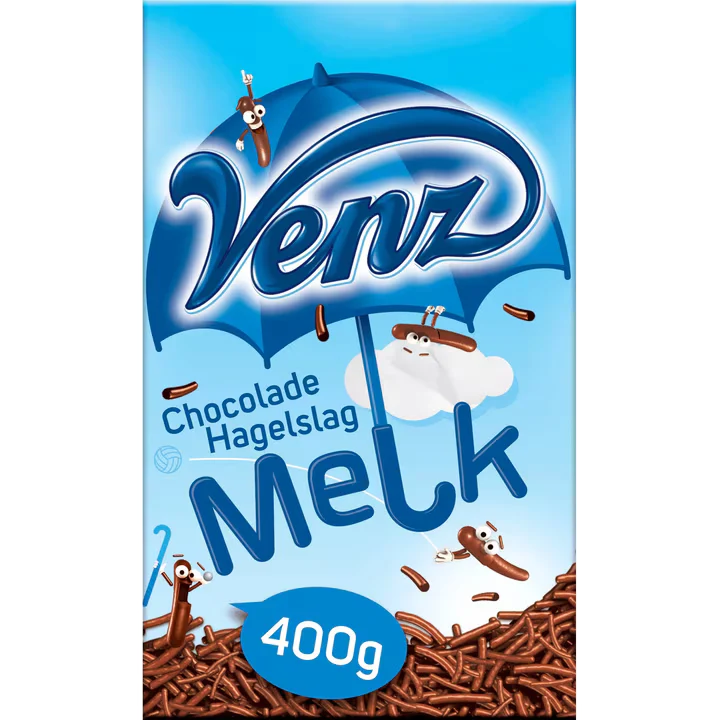 Venz Milk Chocolate Hail 400g