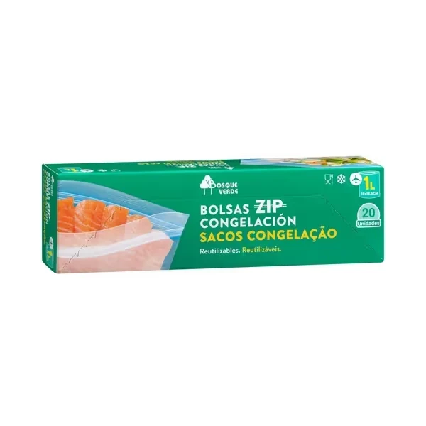 BV BOLSAS ZIP CONGELACIÓN MED. 1 LTR.
