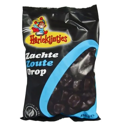 Harlekijntjes Zachte Zout (soft salt) Drop 300g