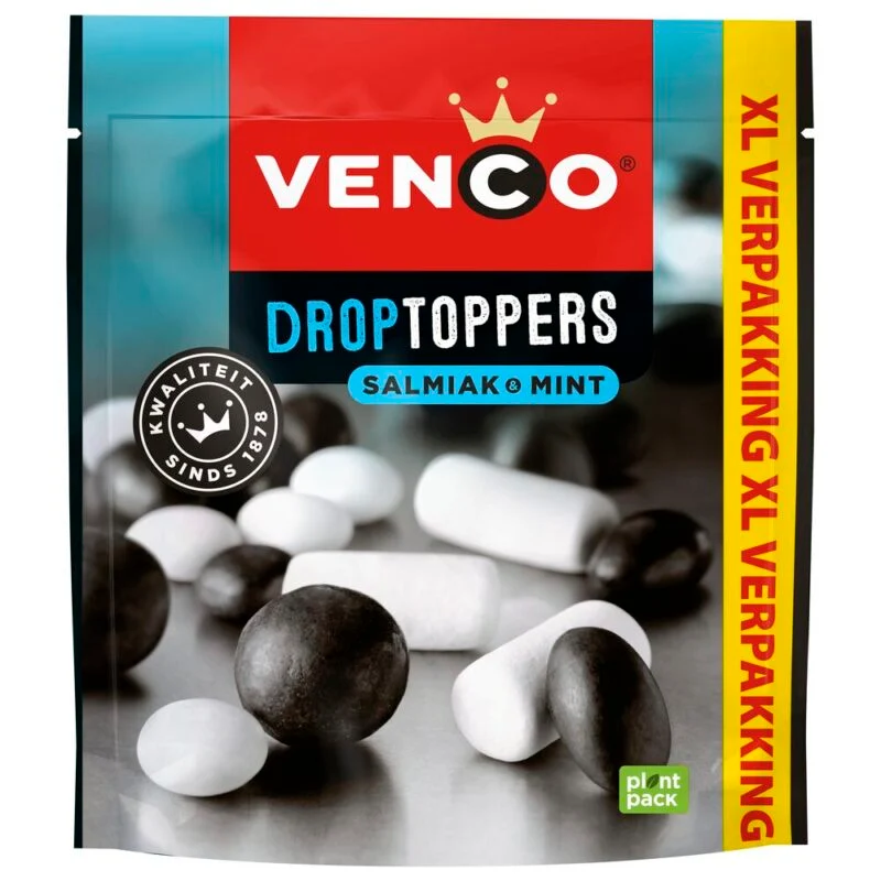 VENCO DROPTOPPERS SALMIAK MINT XXL 340 GR.