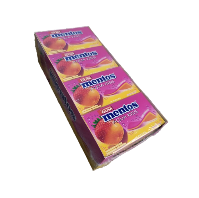 Mentos Aqua Kiss Gum Strawberry/Mandarin SF 26g