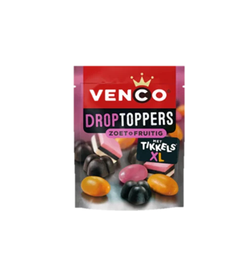 Venco Droptoppers Sweet & Fruity 215g