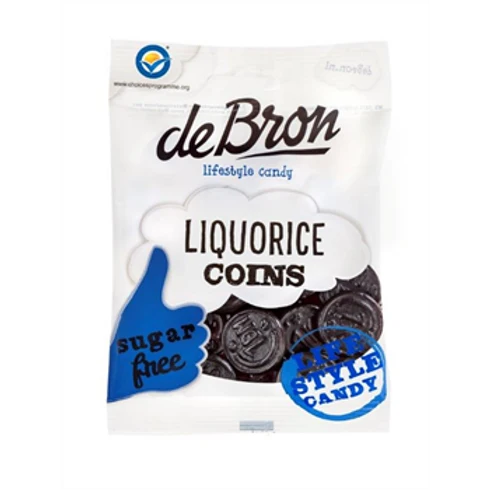 DeBron Licorice Coins SF 100g