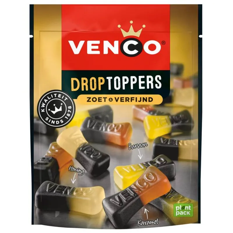 VENCO DROPTOPPERS ZOET EN VERFIJND 205 GR.