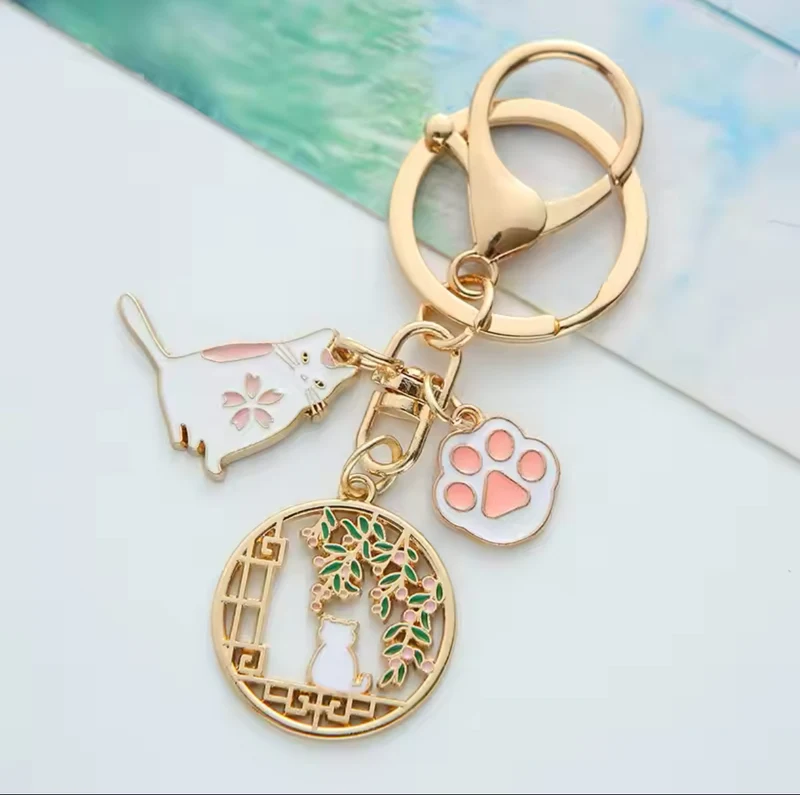 Kitty cat keychain