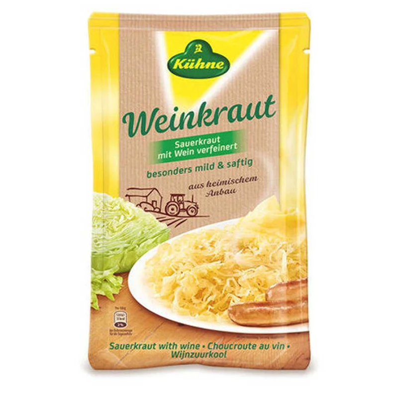 Kuehne Wine Sauerkraut in Pouch 500ml