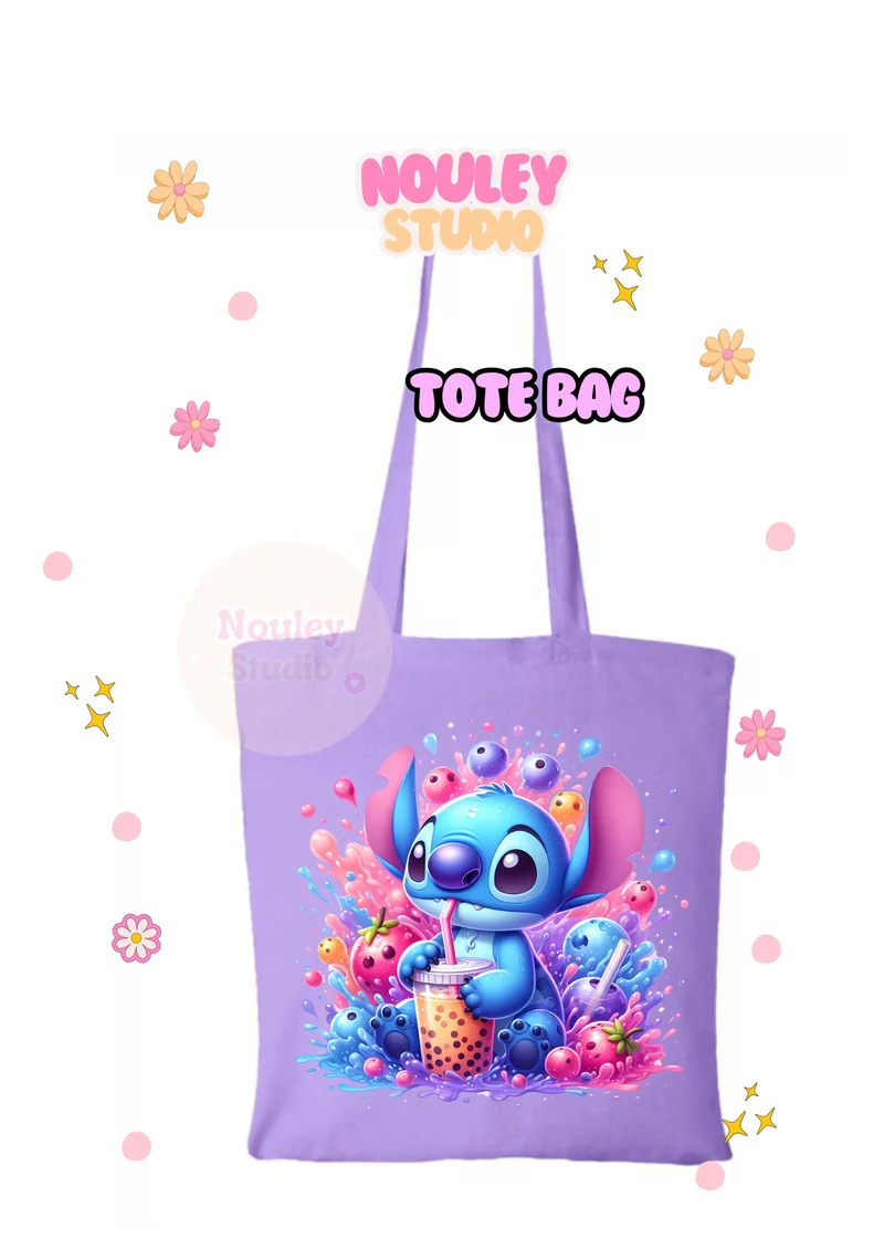 Boba tea Stitch bag