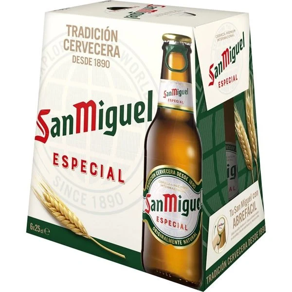 SAN MIGUEL CERVEZA CRISTAL 24x25 CL.