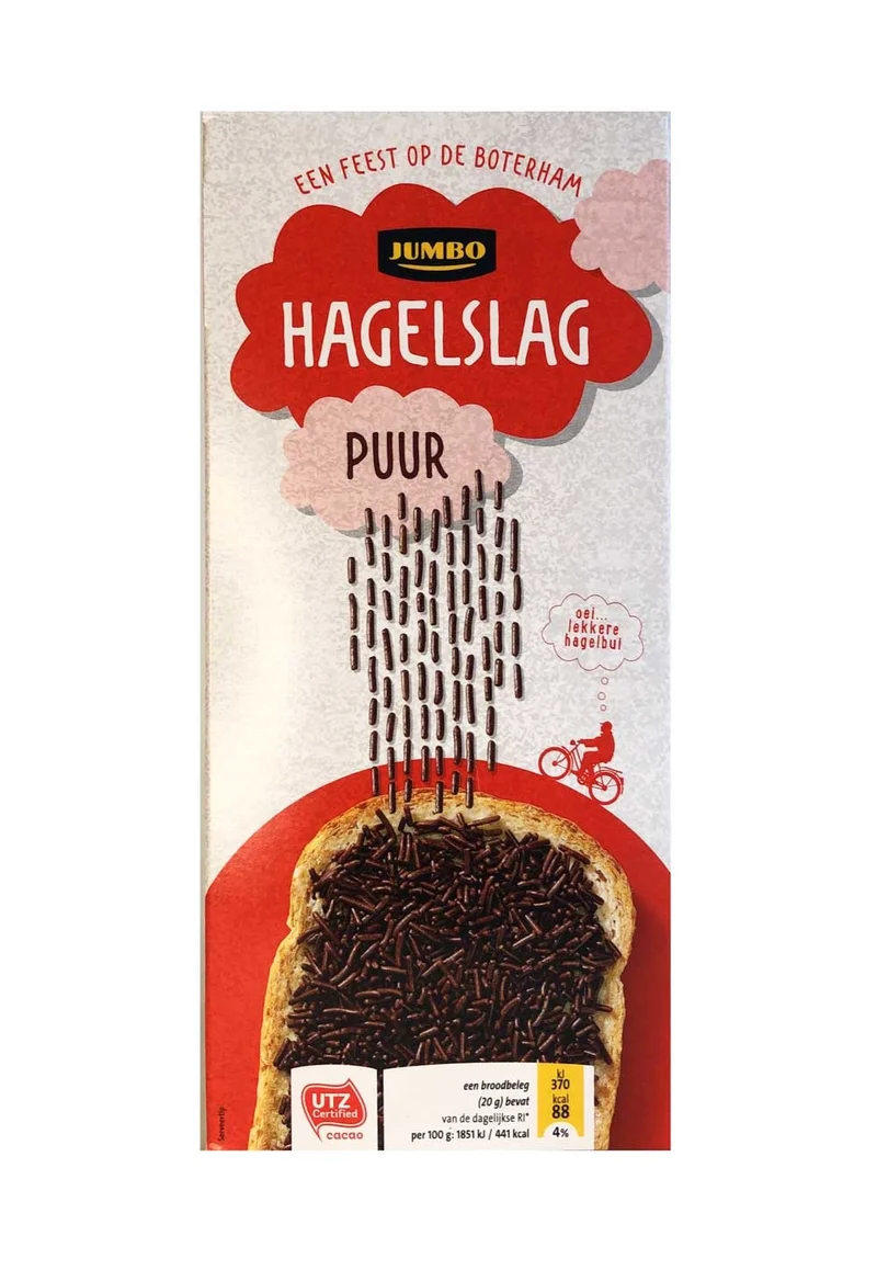 Jumbo Dark Chocolate Hail 600g