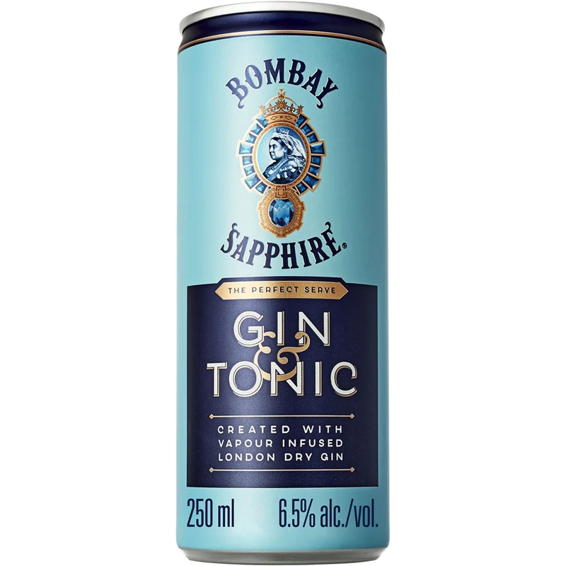 BOMBAY SAPPHIRE & TONIC LATA 12x25 CL.