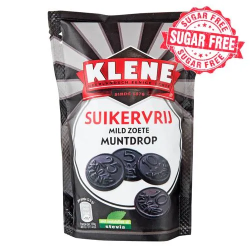 Klene Munt (Coin) Sugar Free Licorice 105 g