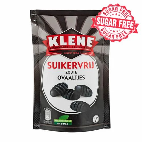 Klene Ovaaltjes (ovals) Sugar Free Licorice 105 g