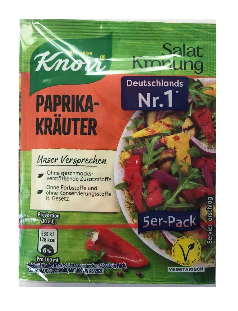 Knorr Salat Kronung Paprika Art 5pk 45g