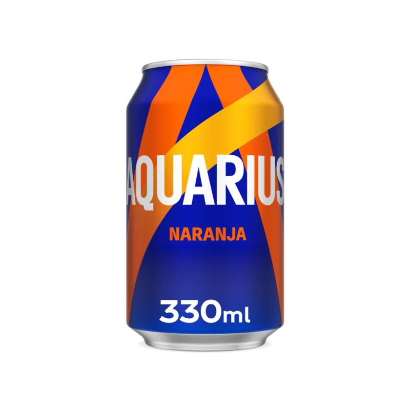 AQUARIUS NARANJA LATA 24x33 CL.