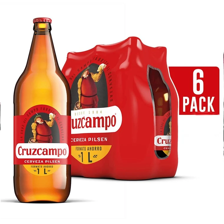 CRUZCAMPO CERVEZA CRISTAL 6x1 LTR.