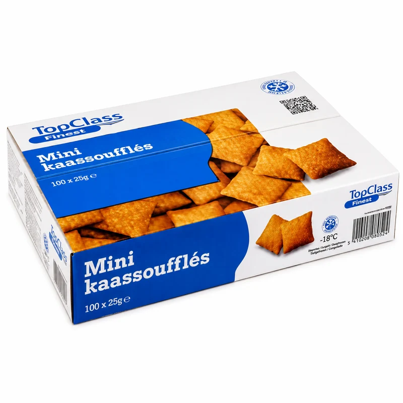 TOPCLASS MINI KAASSOUFLÉ 100x25 GR.