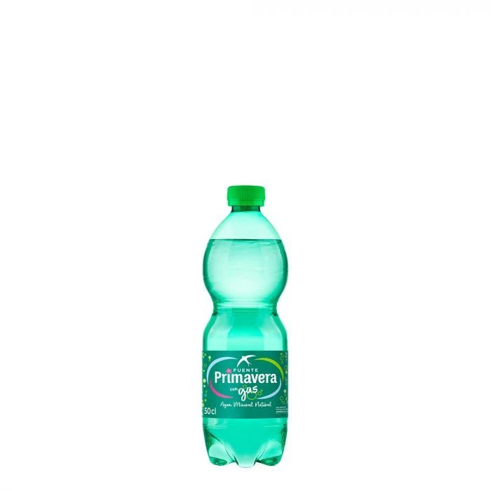 FUENTE PRIMAVERA AGUA C/GAS PL. 24x50 CL.