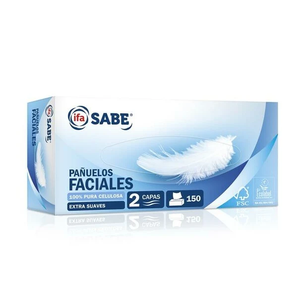 IFA-SABE PAÑUELOS FACIAL 2 CAPAS 150 UND.
