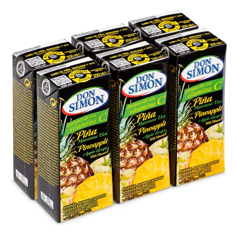 DON SIMON ZUMO PIÑA UVA BRIK 5x6x200 ML.