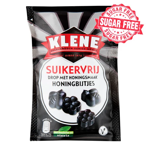 Klene Honing Bites (honey bites) Sugar Free Licorice 100 g