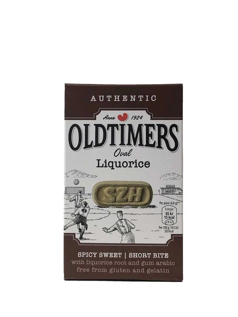 Old Timers Strong Oval (brown) Licorice 185g
