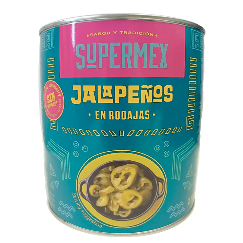 SUPER-MEX JALAPEÑOS RODAJAS 2,8 KG.