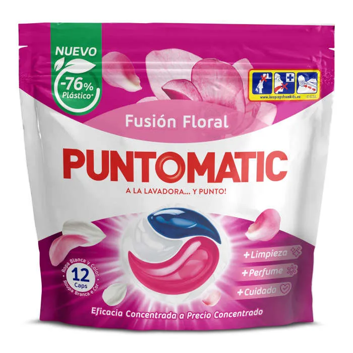 PUNTOMATIC DETERG. 12 CAP. TRI. FLOR