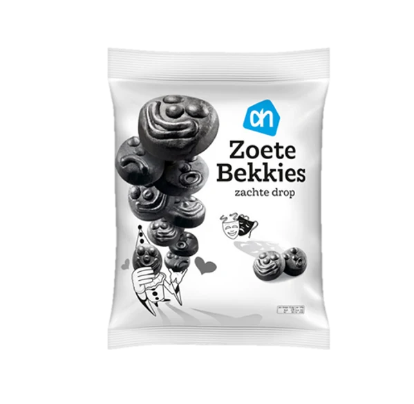 Albert Heijn Bekkies (faces)Licorice Sweet and Soft 600g