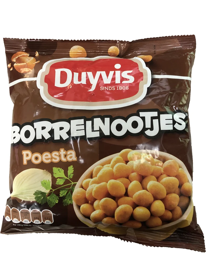 Duyvis Borrelnootjes (breaded peanuts) Poesta 275g