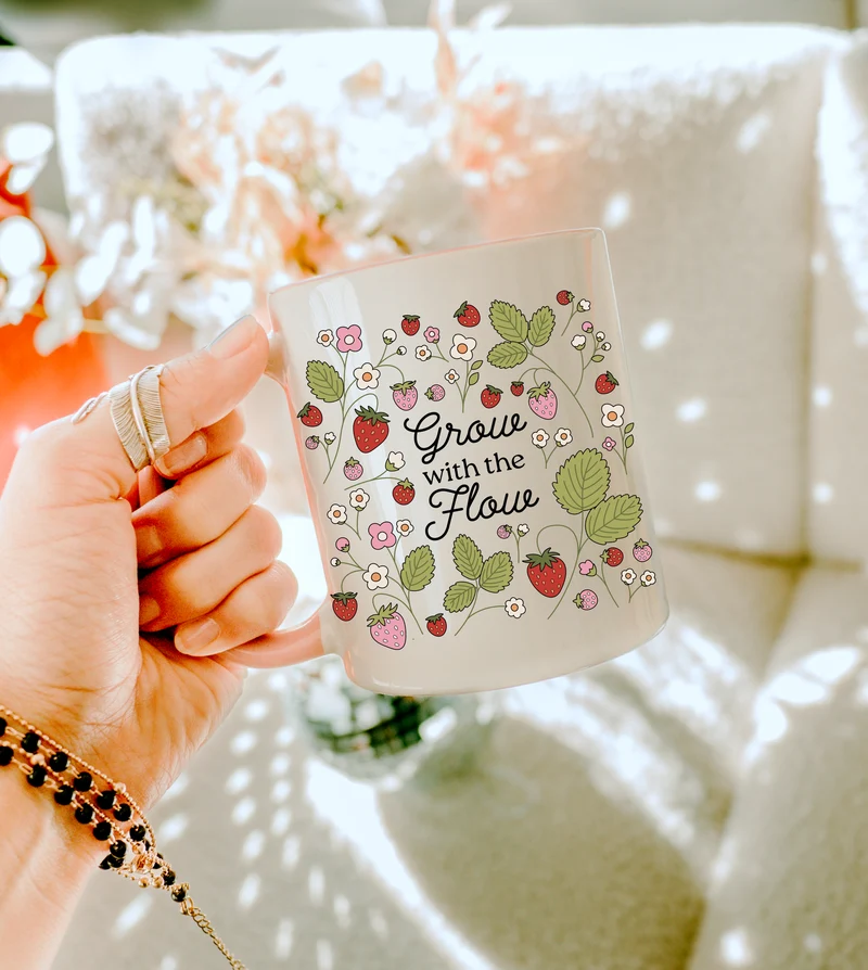 Grow with the Flow mug